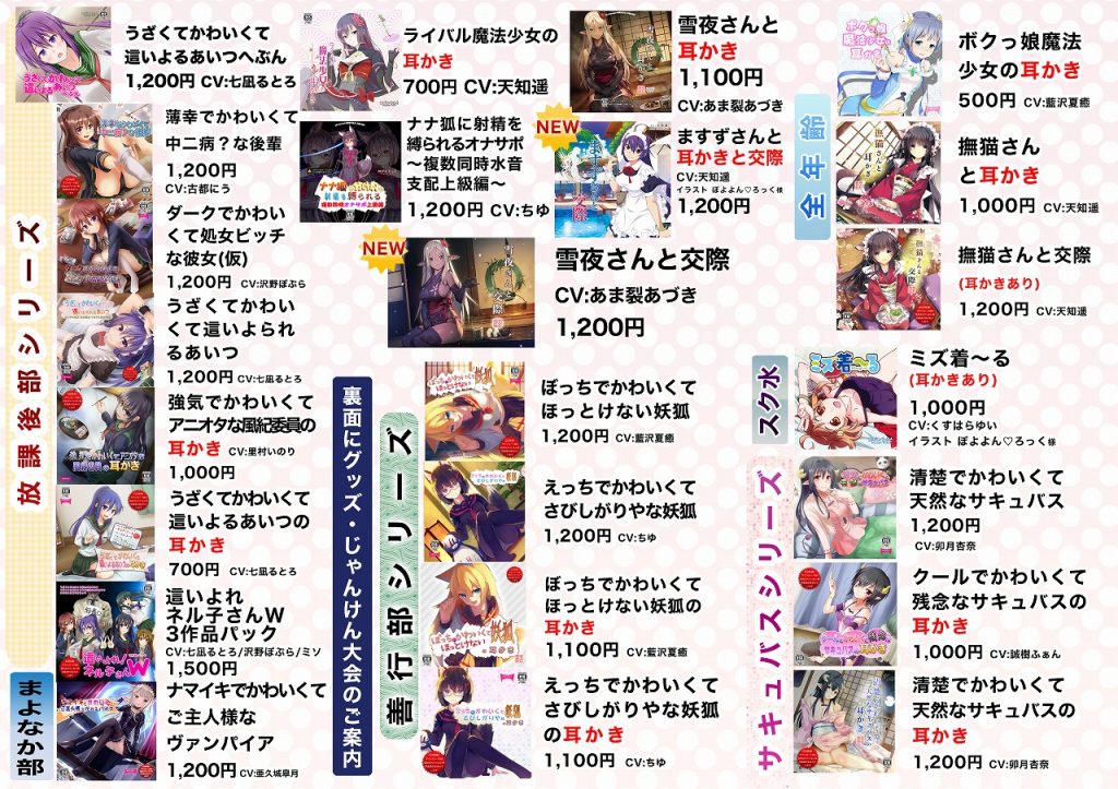 C95 メニュー表面